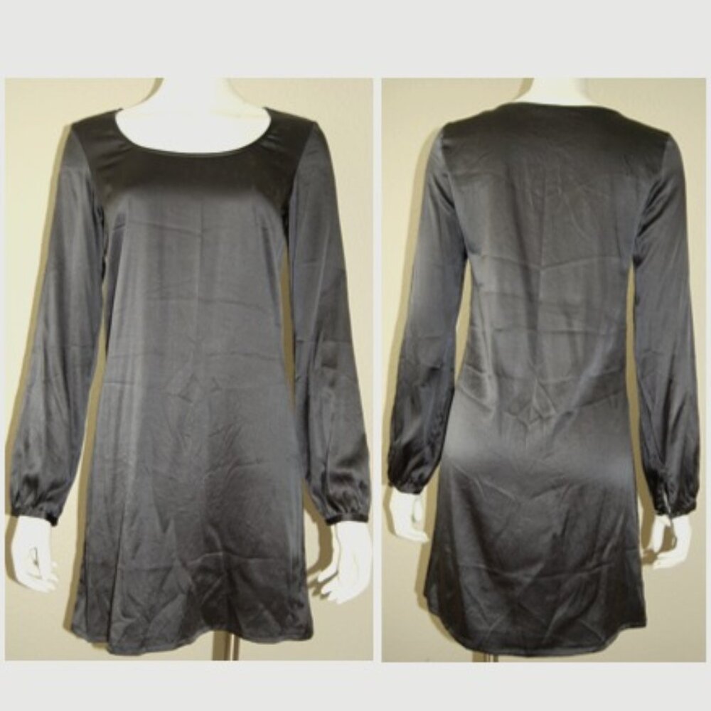 NWOT Express Silk Dress, Women Size S, Gray